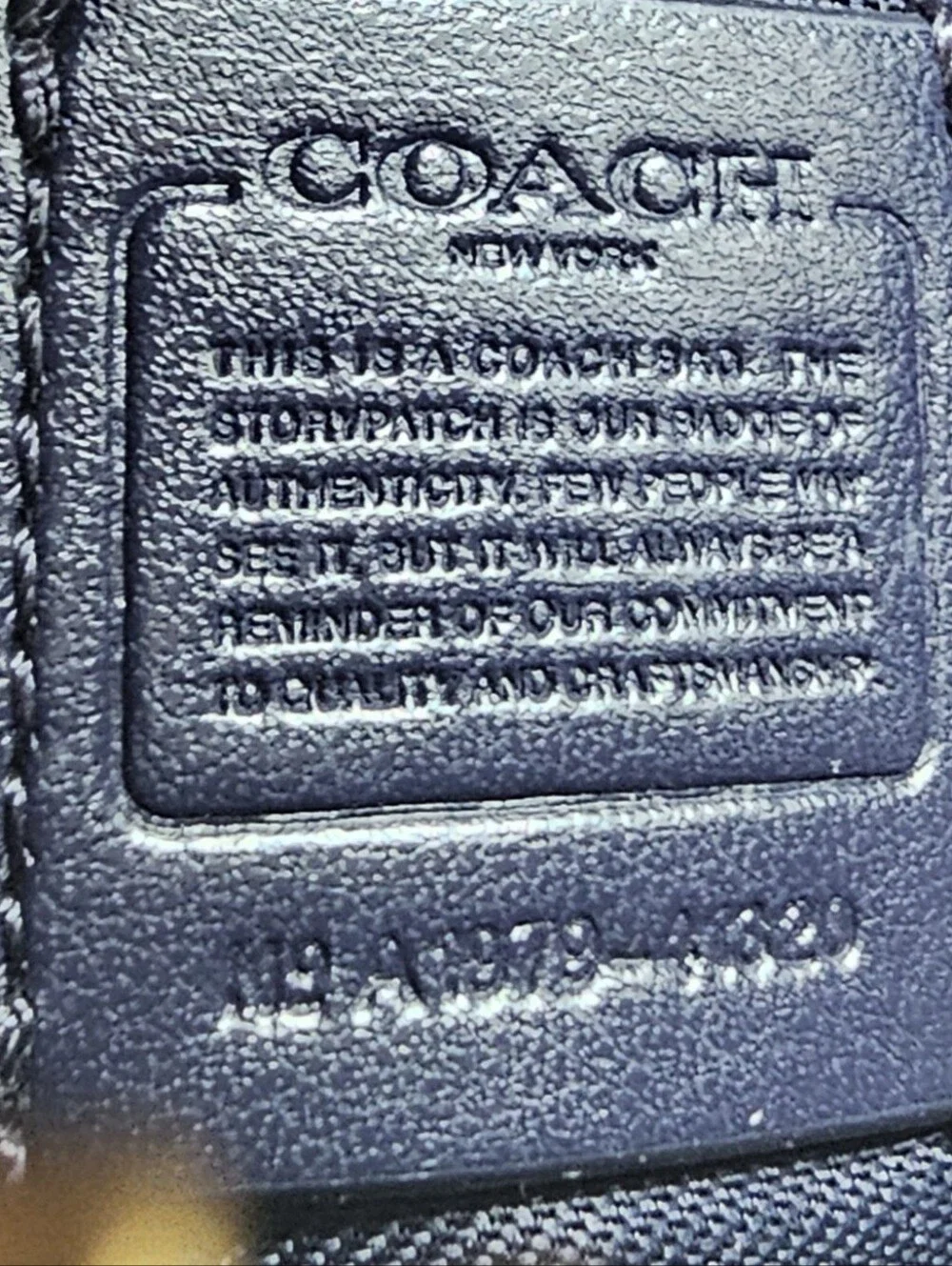 Coach Kitt Mesenger Crossbody Navy Blue Gold-Tone Hardware